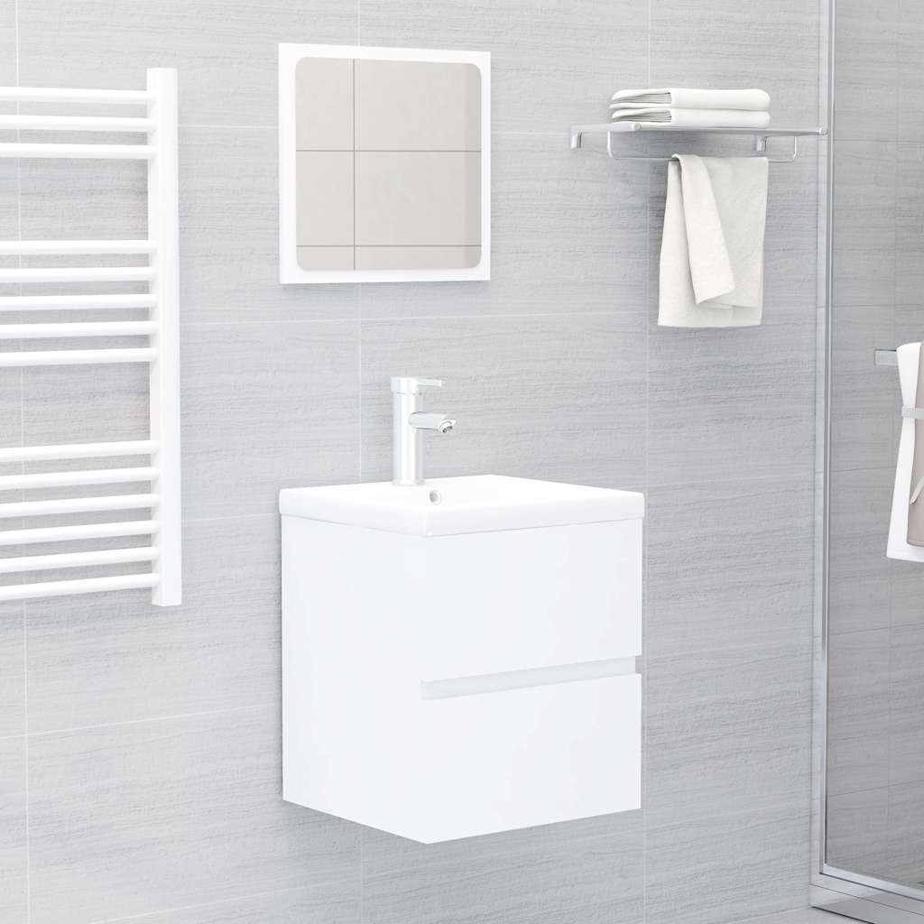 804728 vidaXL Sink Cabinet White 41x38,5x45 cm Engineered Wood