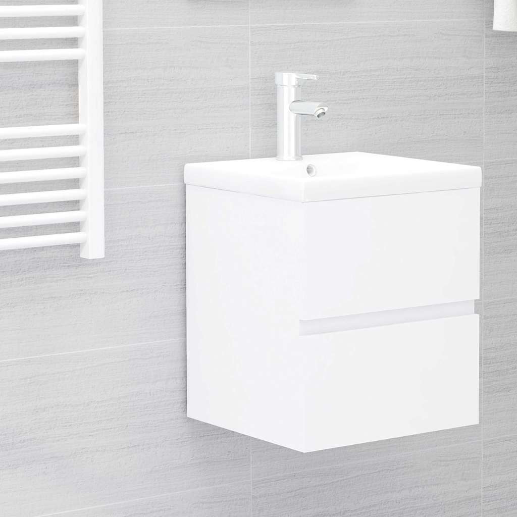804728 vidaXL Sink Cabinet White 41x38,5x45 cm Engineered Wood