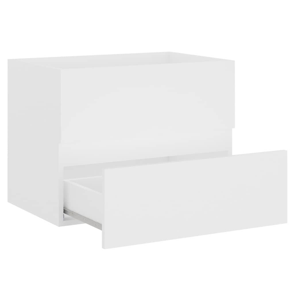 804737 vidaXL Sink Cabinet White 60x38,5x45 cm Engineered Wood
