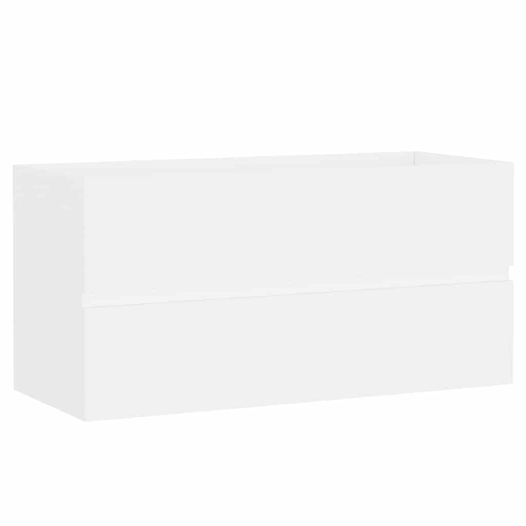 804755 vidaXL Sink Cabinet White 90x38,5x45 cm Engineered Wood