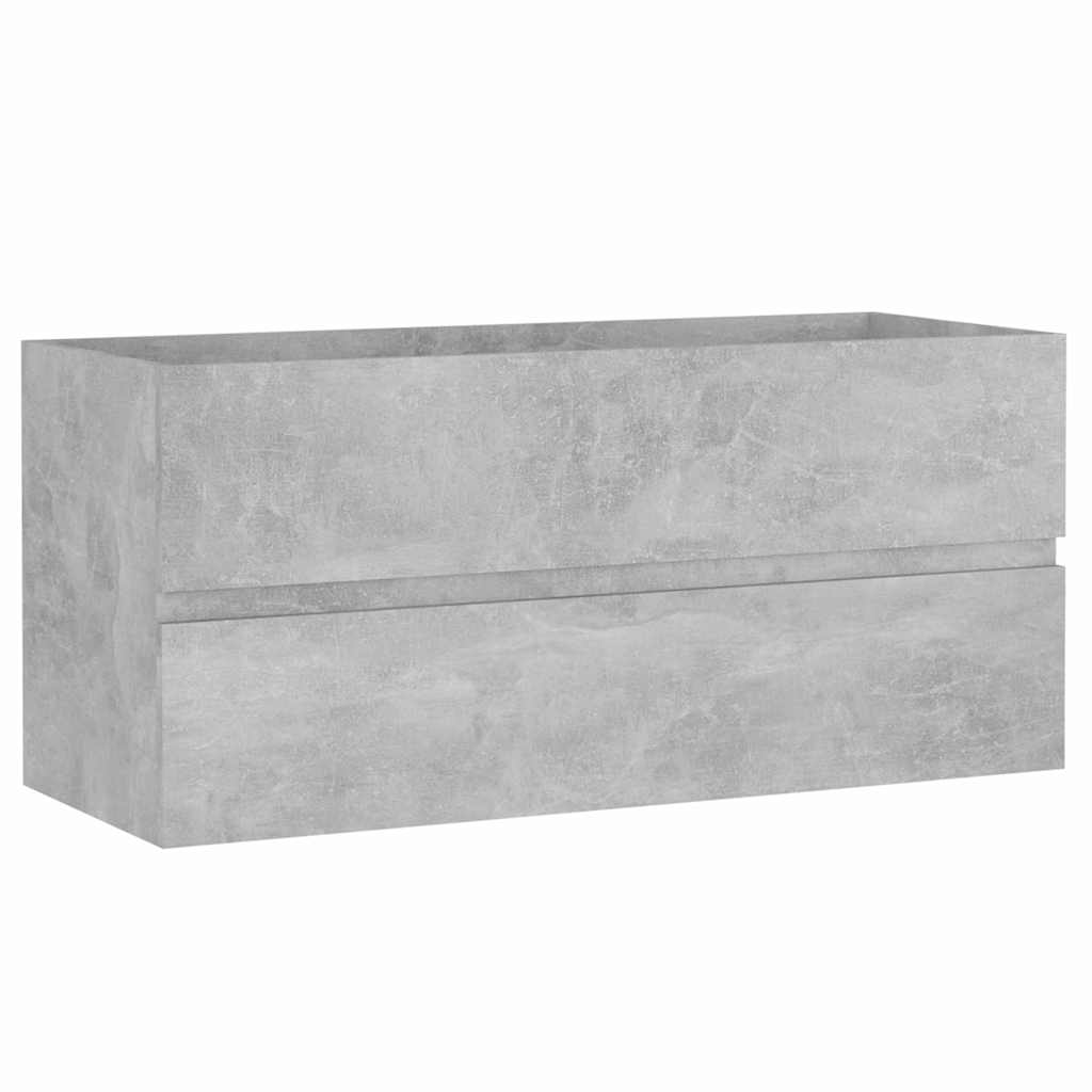 804768 vidaXL Sink Cabinet Concrete Grey 100x38,5x45 cm Engineered Wood