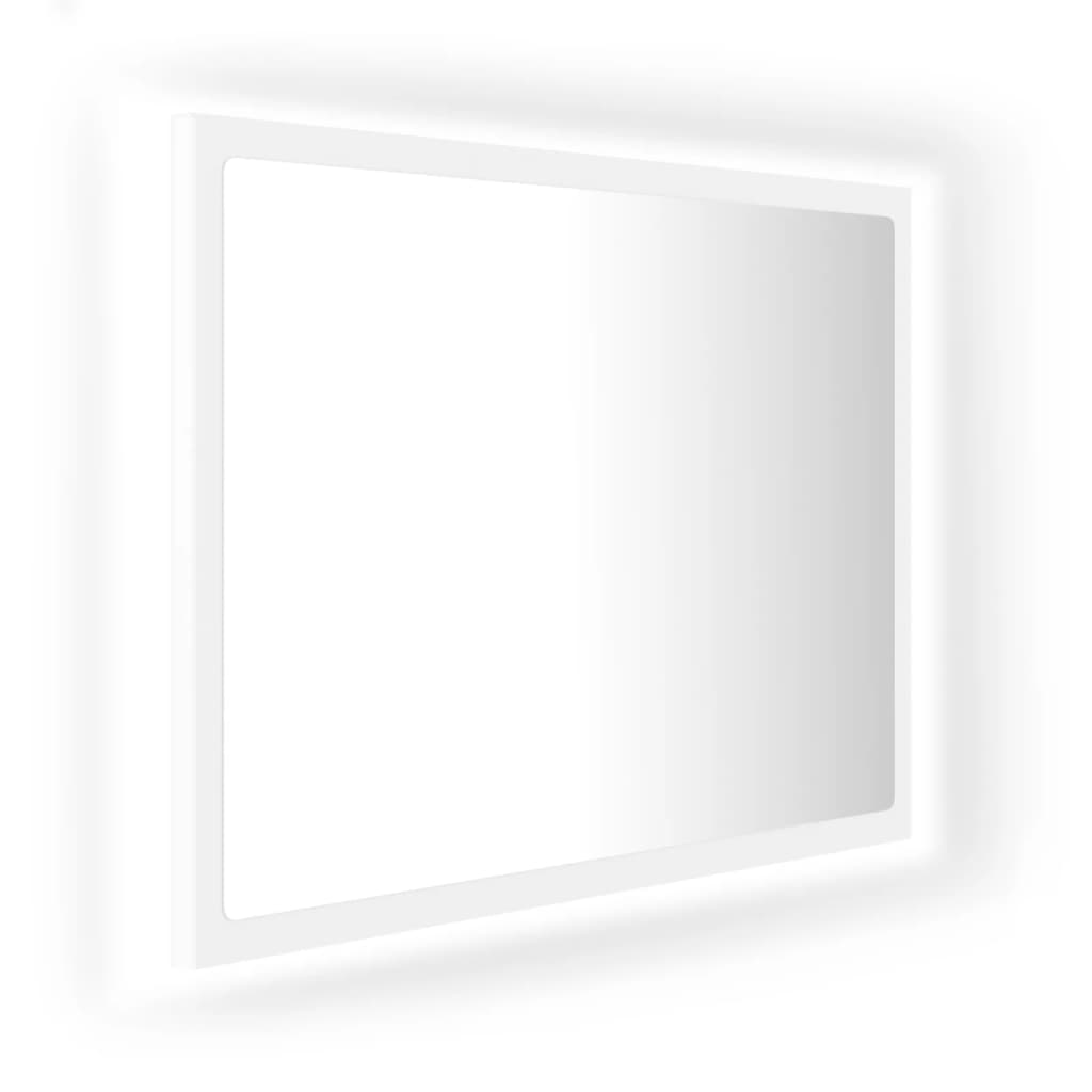 vidaXL LED Bathroom Mirror White 60x8.5x37 cm Acrylic