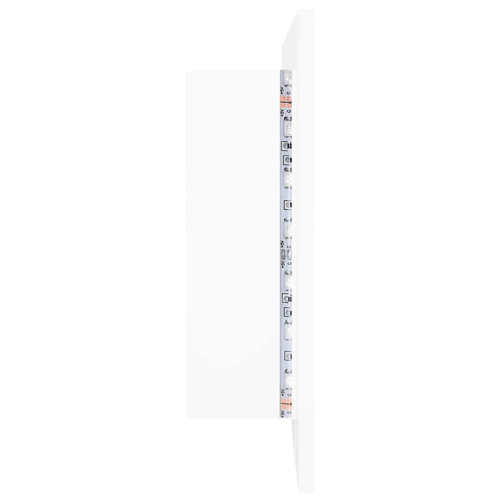 804980 vidaXL LED Bathroom Mirror Cabinet White 100x12x45 cm Acrylic