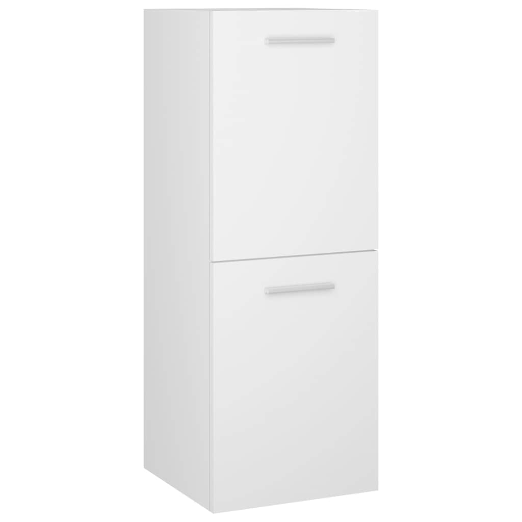 804988 vidaXL Bathroom Cabinet White 30x30x80 cm Engineered Wood