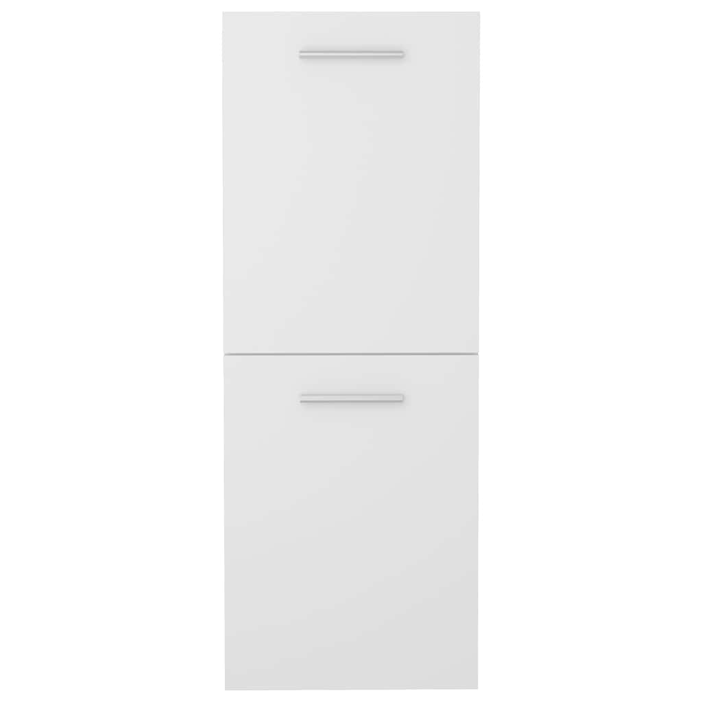 804988 vidaXL Bathroom Cabinet White 30x30x80 cm Engineered Wood
