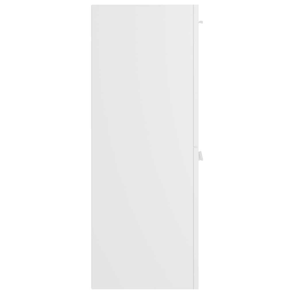 804988 vidaXL Bathroom Cabinet White 30x30x80 cm Engineered Wood