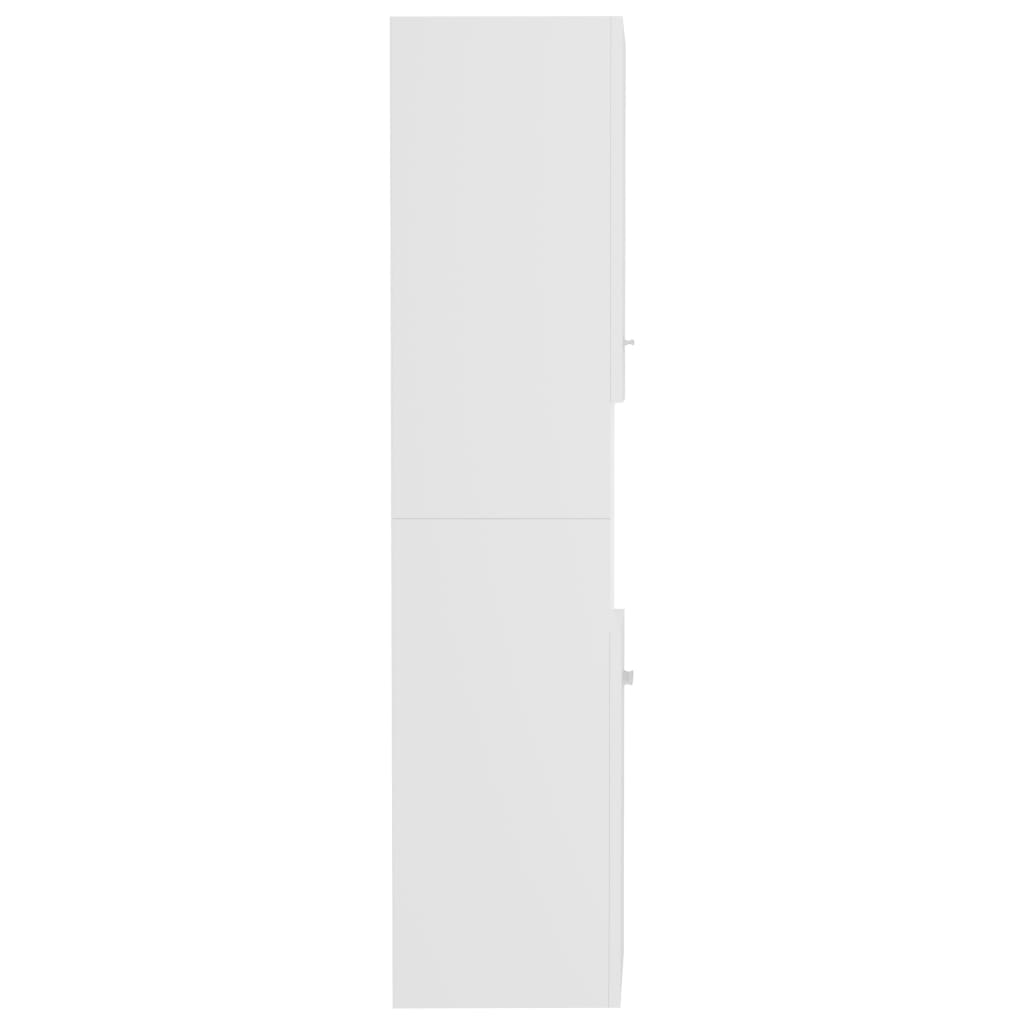 vidaXL Bathroom Cabinet White 30x30x130 cm Engineered Wood