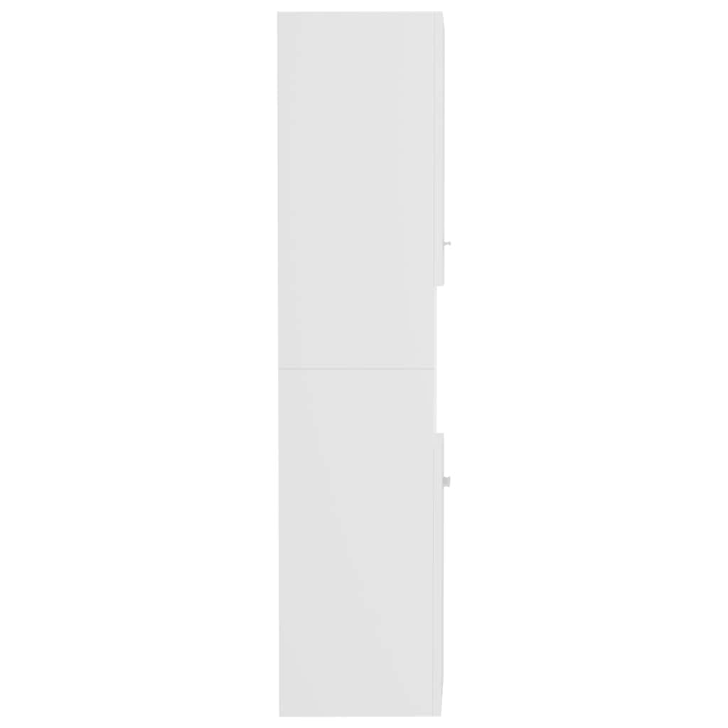 804997 vidaXL Bathroom Cabinet White 30x30x130 cm Engineered Wood