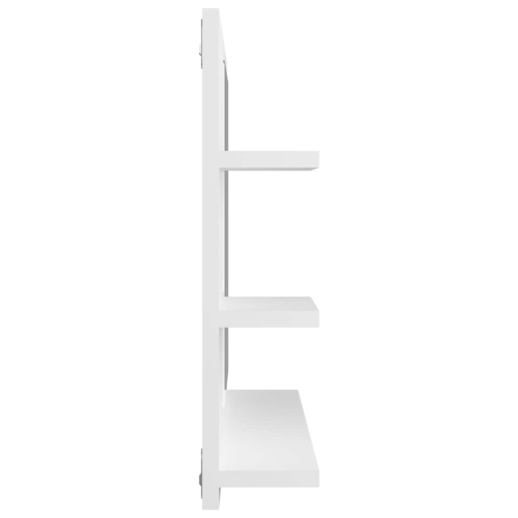 Bathroom Mirror White 60x10.5x45 cm Engineered Wood