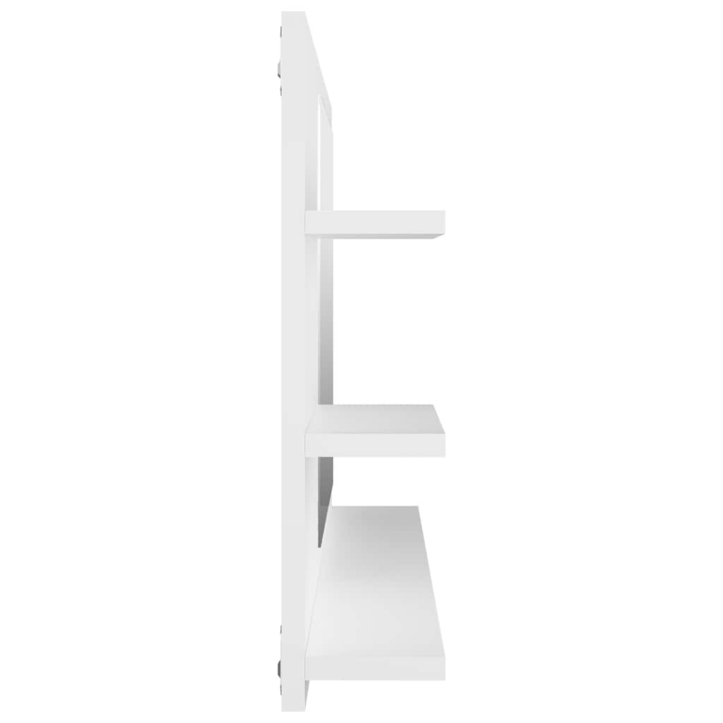 805015 vidaXL Bathroom Mirror White 90x10,5x45 cm Engineered Wood