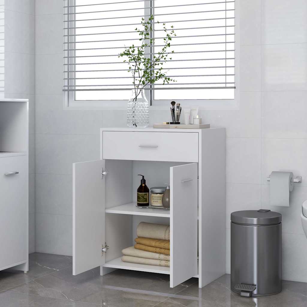 805024 vidaXL Bathroom Cabinet White 60x33x80 cm Engineered Wood