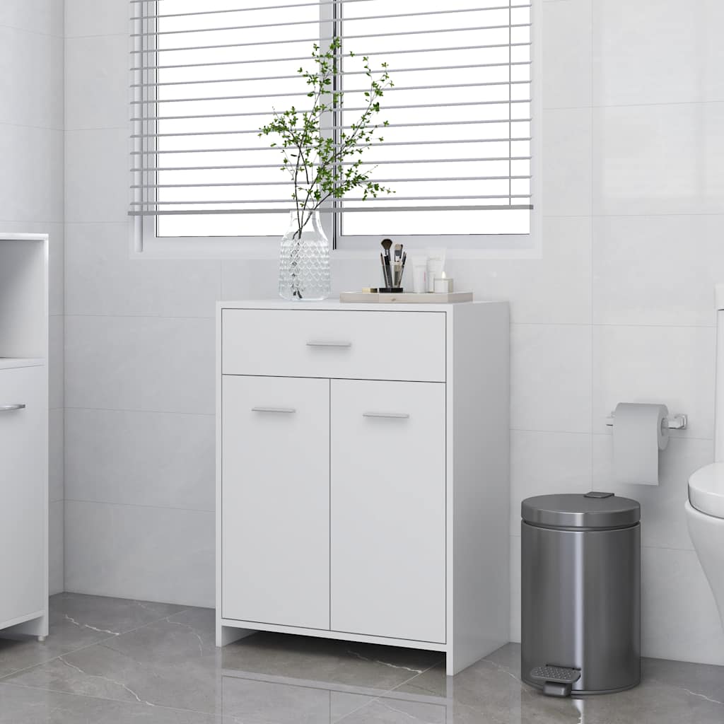 805024 vidaXL Bathroom Cabinet White 60x33x80 cm Engineered Wood