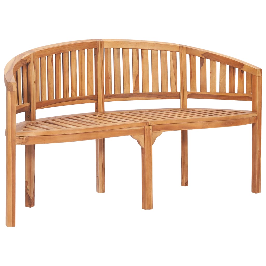 vidaXL 4 Piece Banana Garden Lounge Set Solid Teak Wood