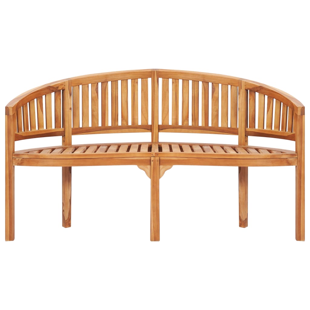 vidaXL 4 Piece Banana Garden Lounge Set Solid Teak Wood