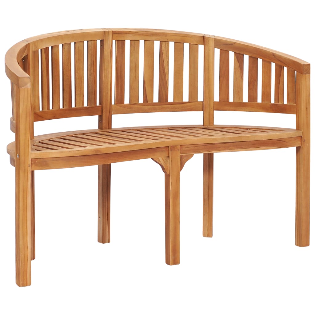 vidaXL 5 Piece Banana Garden Lounge Set Solid Teak Wood