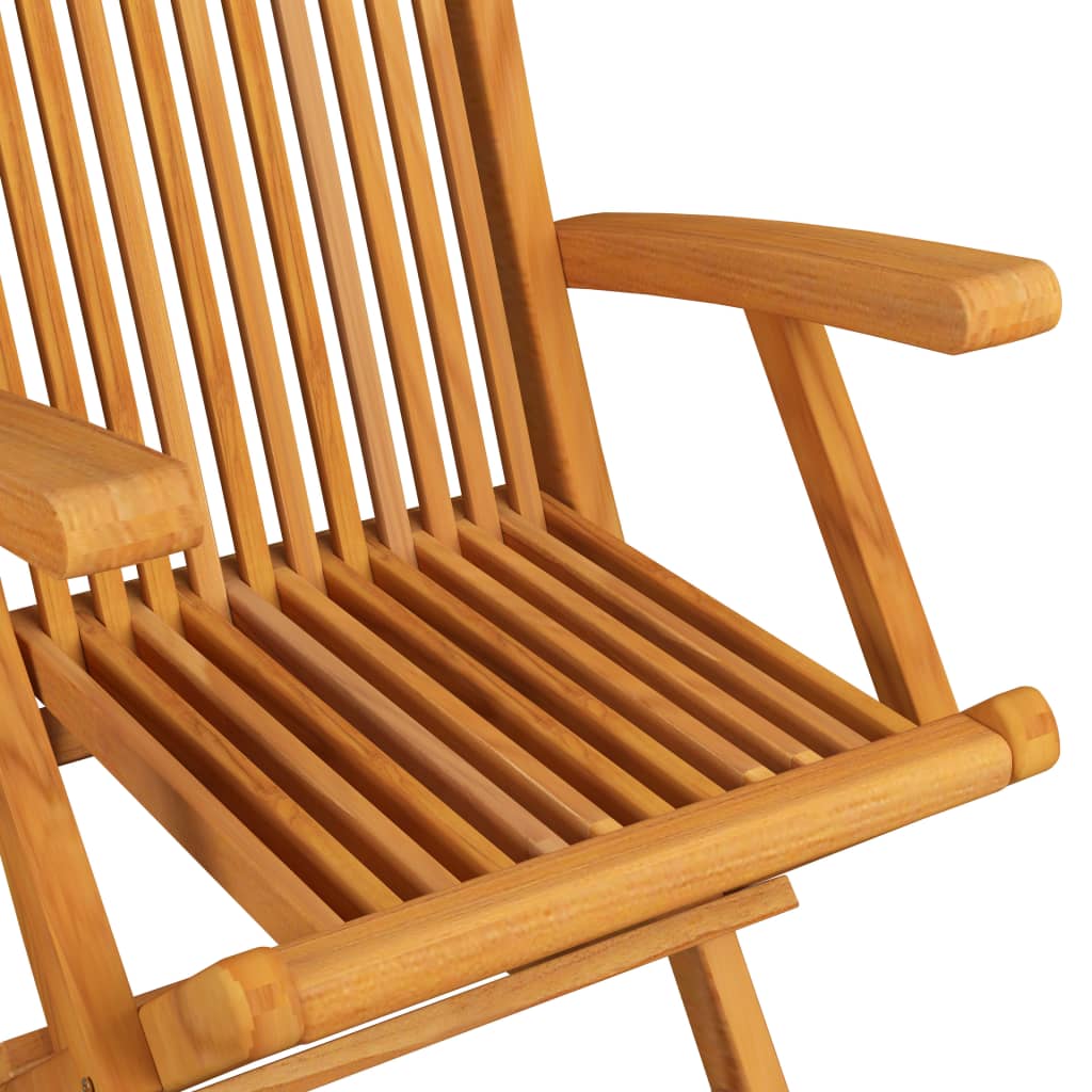 Outdoor Dining Set | Natural Teak | Solid teak wood | Medium | Foldable