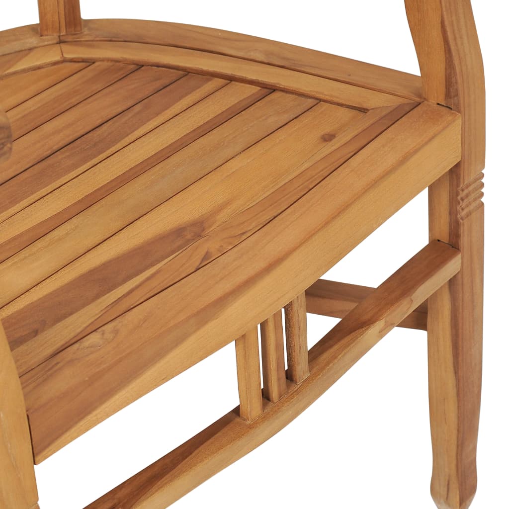 vidaXL 3 Piece Garden Dining Set Solid Teak Wood