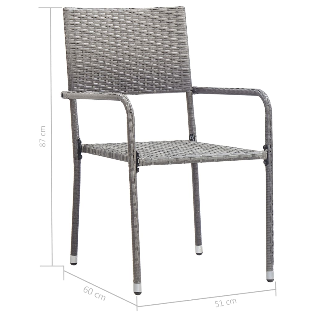 Garden Dining Set | Anthracite and Grey
