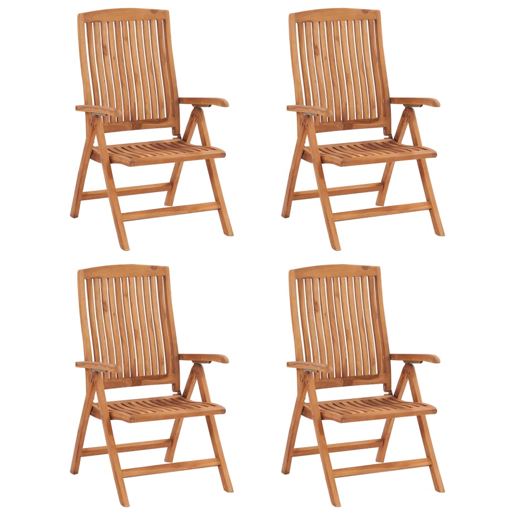 vidaXL 5 Piece Garden Dining Set Solid Teak Wood