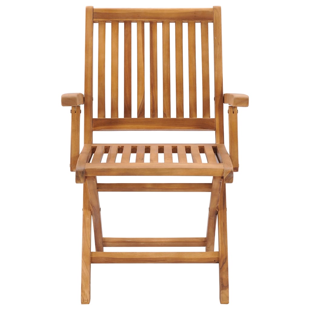 5 Piece Garden Dining Set Solid Teak Wood
