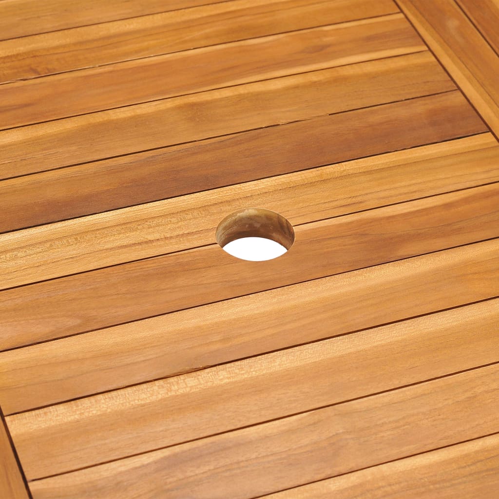 Garden Dining Set | Warm Brown | Finely sanded teak hardwood