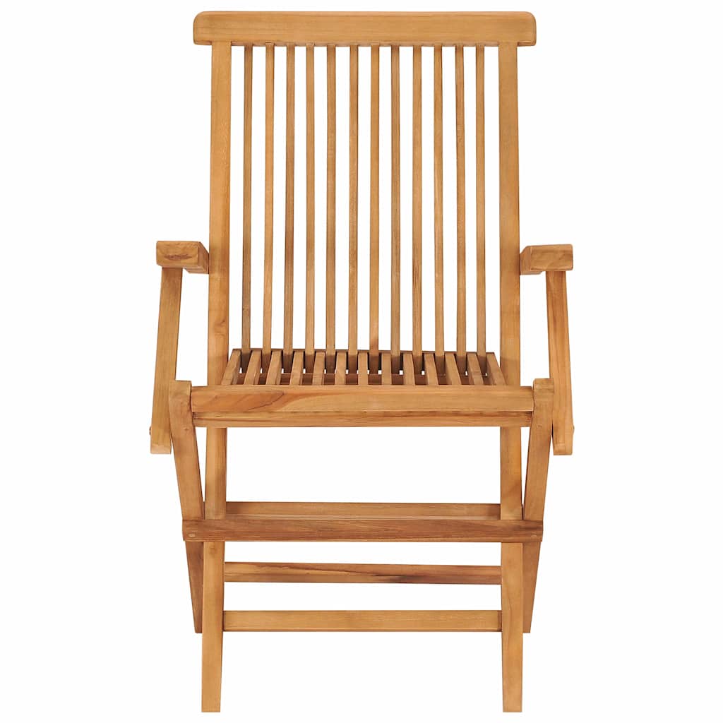 5 Piece Garden Dining Set Solid Teak Wood