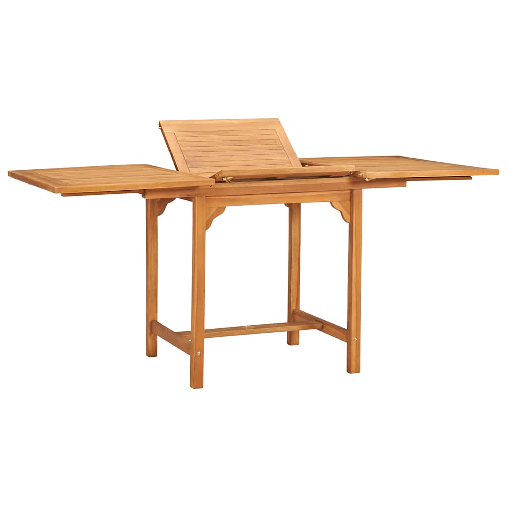 Garden Dining Set | Warm brown | Fine sanded teak hardwood | Foldable