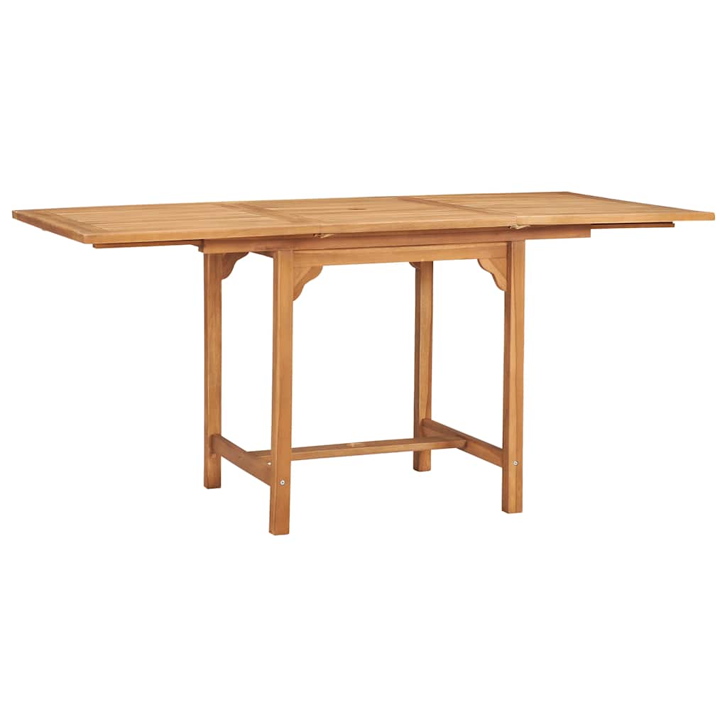 Garden Dining Set | Warm brown | Fine sanded teak hardwood | Foldable