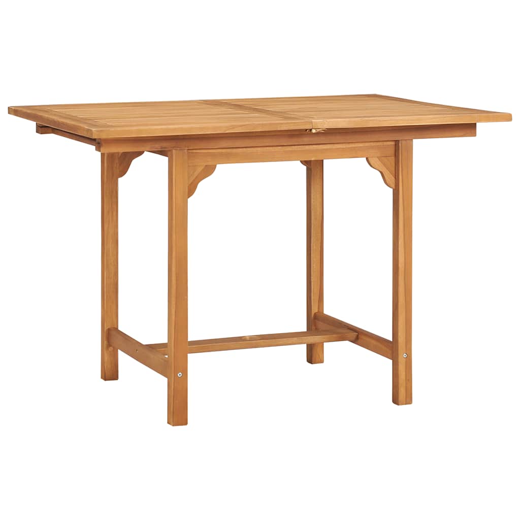 Garden Dining Set | Warm brown | Fine sanded teak hardwood | Foldable