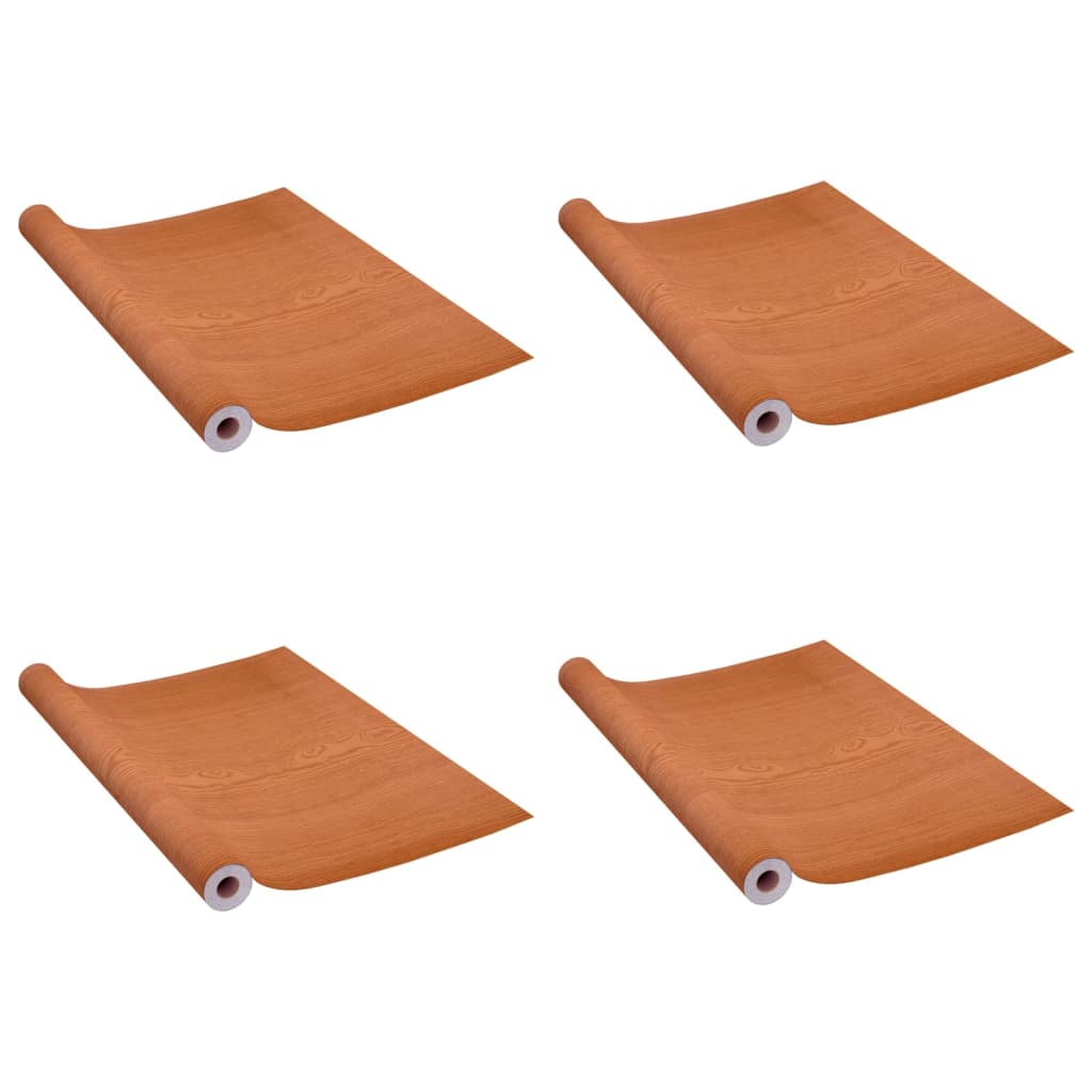 Self-adhesive Door Films 4 pcs Light Oak 210x90 cm PVC