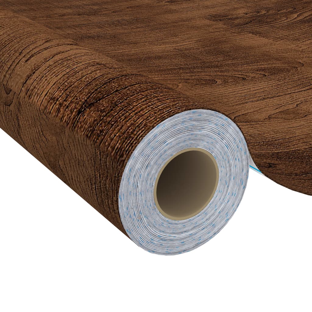 Self-adhesive Furniture Films 2 pcs Dark Oak  500x90 cm PVC
