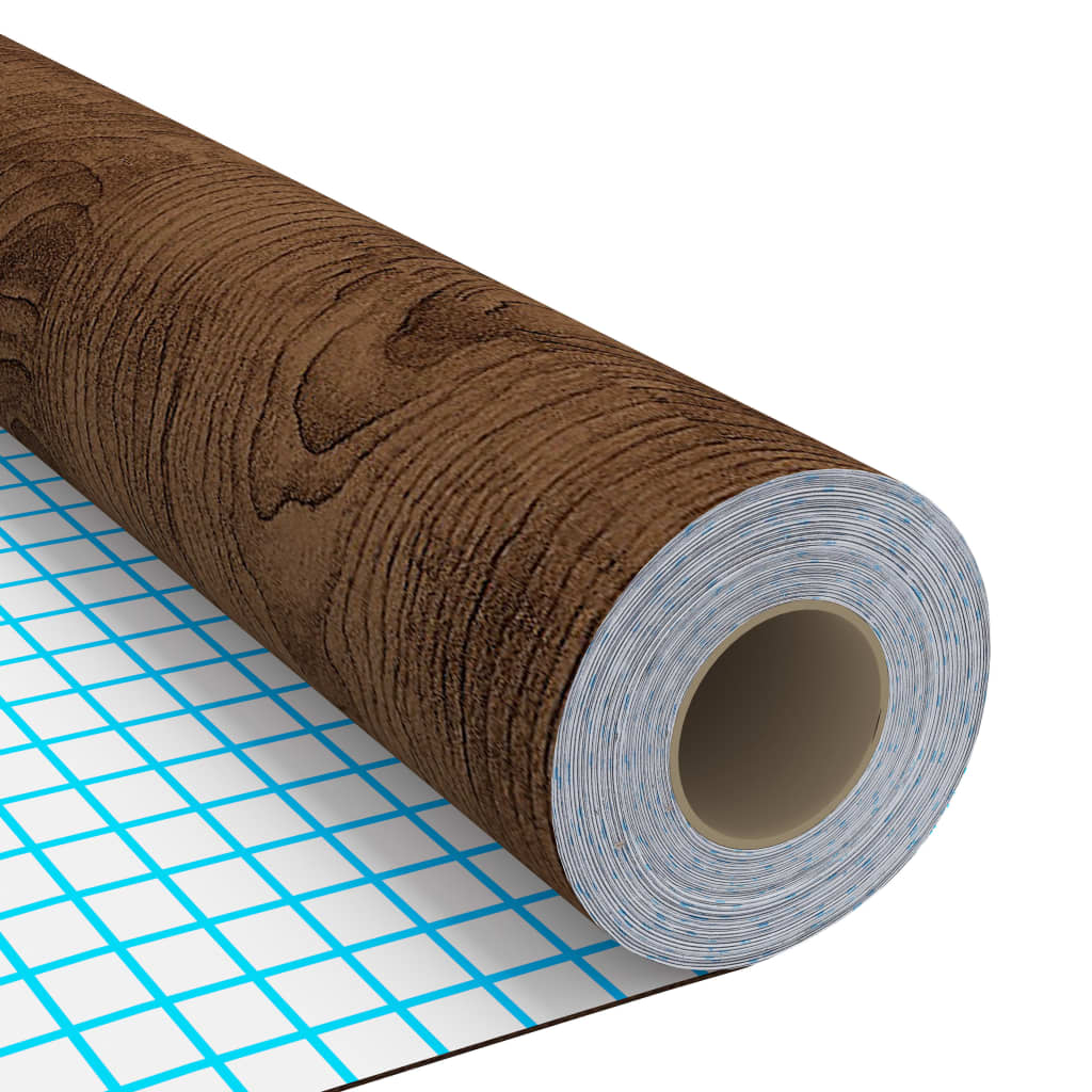 Self-adhesive Furniture Films 2 pcs Dark Oak  500x90 cm PVC