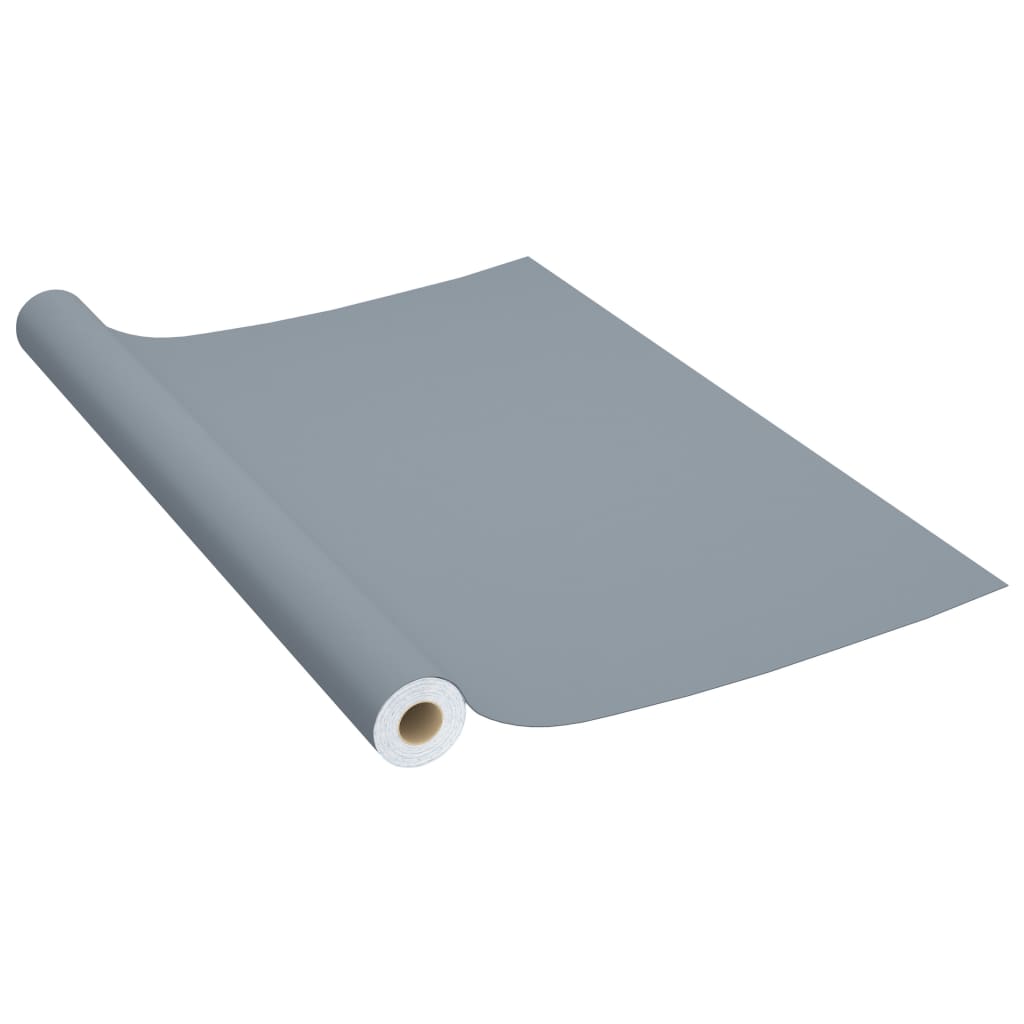 Self-adhesive Furniture Films 2 pcs Grey 500x90 cm PVC