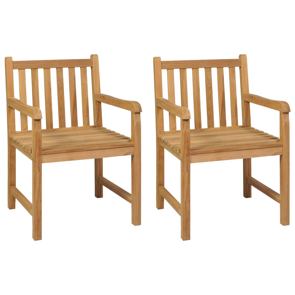 vidaXL 3 Piece Garden Dining Set Solid Teak Wood