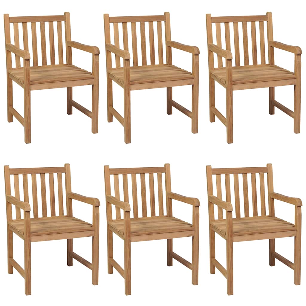 Garden Dining Set | Natural Teak | Solid Teak Wood | 7-Piece Set