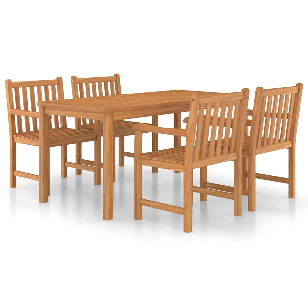 Garden Dining Set | Warm Wood Finish | Solid Teak Wood | Medium | Durable