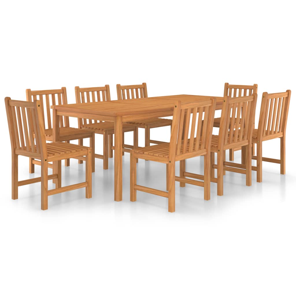 Garden Dinings Set | Warm Brown | Solid Teak Wood | Large |  Durable