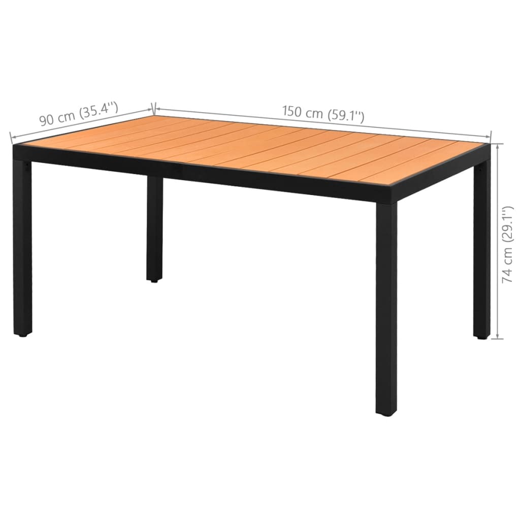 Dining Set | Black and Brown