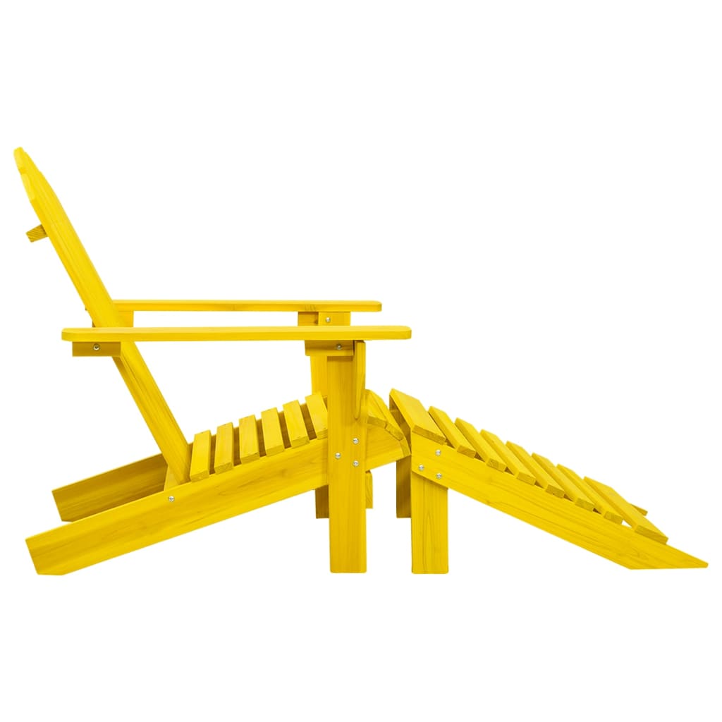Garden Chair | Yellow | Solid Fir Wood | Large | Detachable