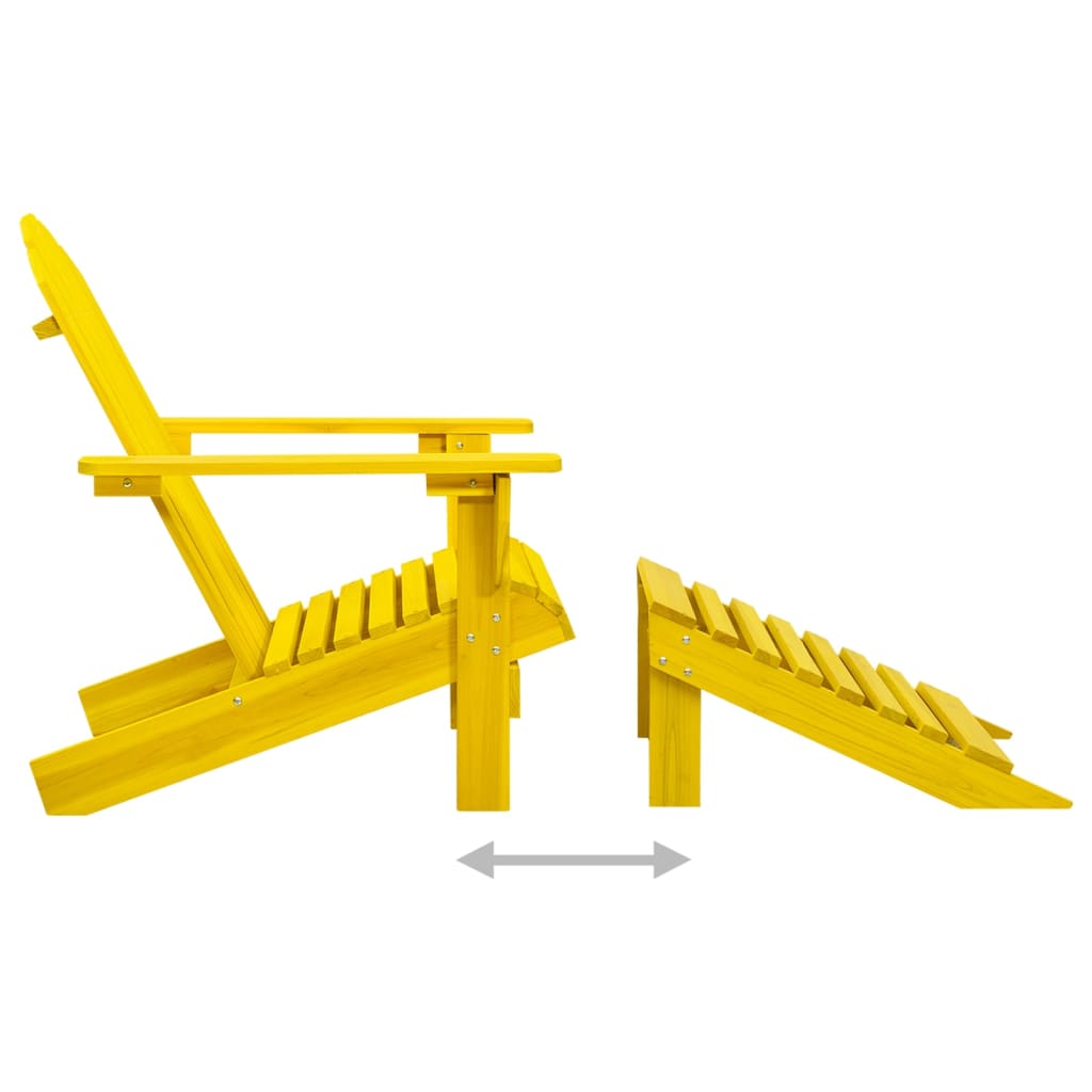 Garden Chair | Yellow | Solid Fir Wood | Large | Detachable