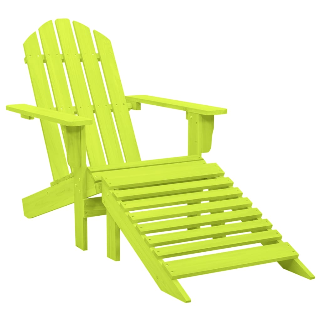 Garden Chair | Green | Solid fir wood | Detachable | Garden Chair | Other