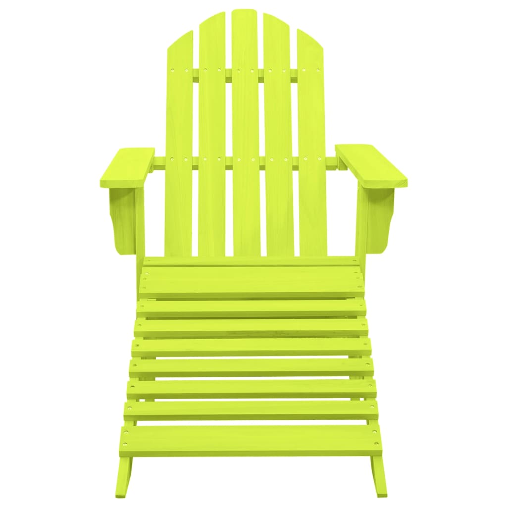 Garden Chair | Green | Solid fir wood | Detachable | Garden Chair | Other