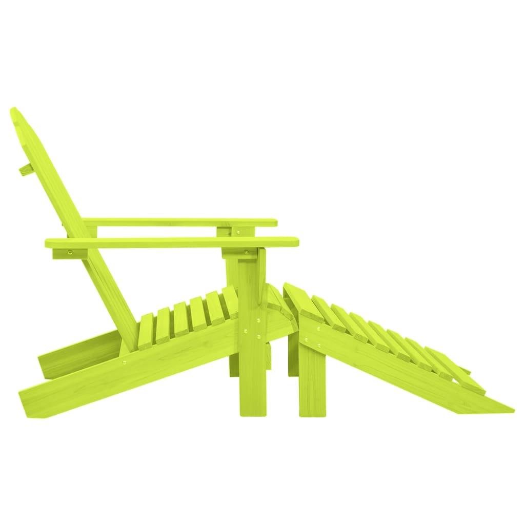 Garden Chair | Green | Solid fir wood | Detachable | Garden Chair | Other