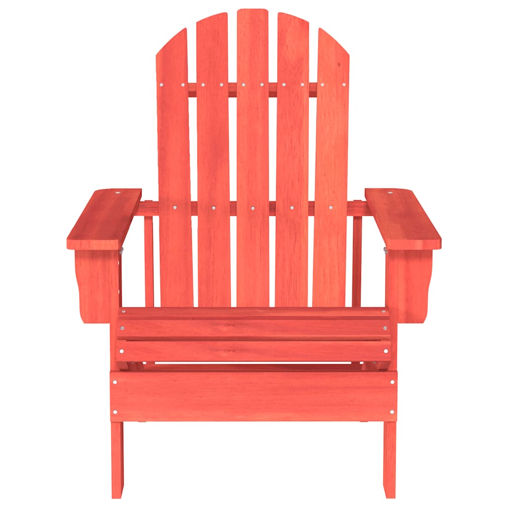 Garden Chair | Red | Solid fir wood | Medium | Ergonomic