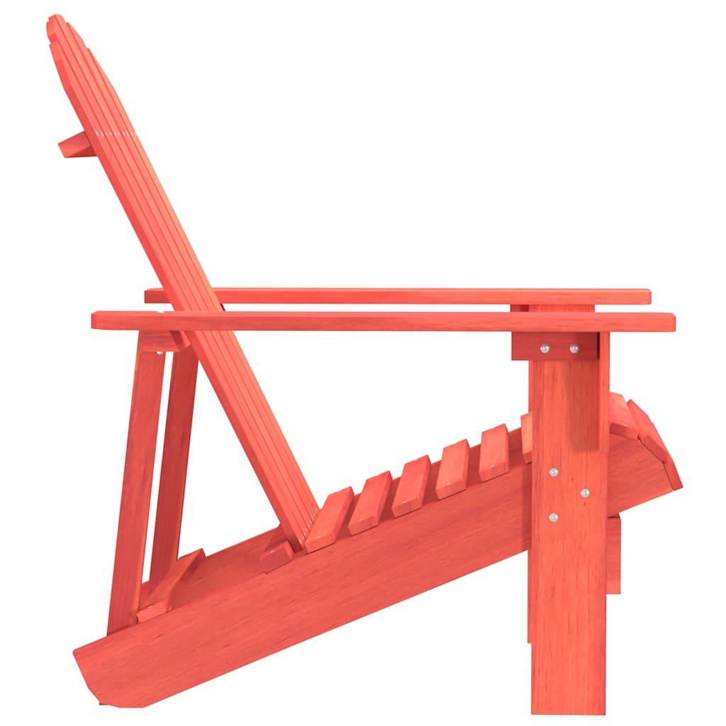 Garden Chair | Red | Solid fir wood | Medium | Ergonomic