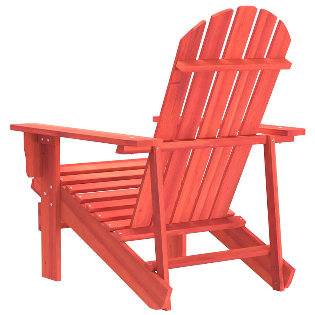 Garden Chair | Red | Solid fir wood | Medium | Ergonomic