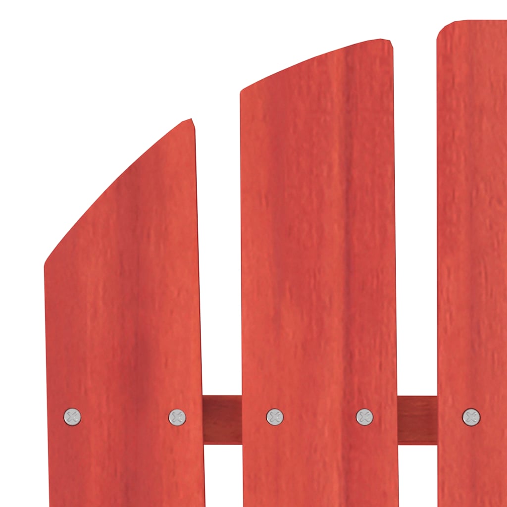 Garden Chair | Red | Solid fir wood | Medium | Ergonomic