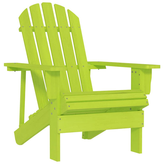 Garden Chair | Green | Solid Fir Wood | Large |  Ergonomic