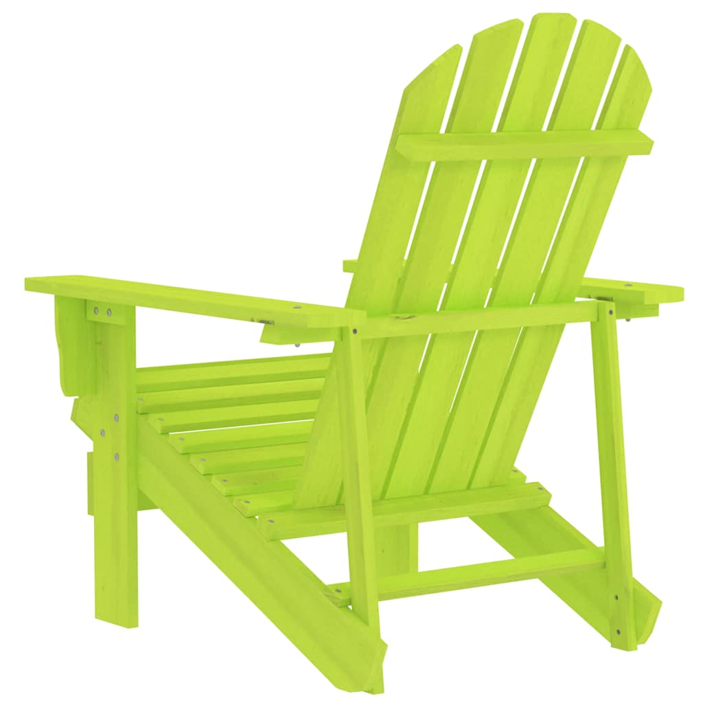 Garden Chair | Green | Solid Fir Wood | Large |  Ergonomic