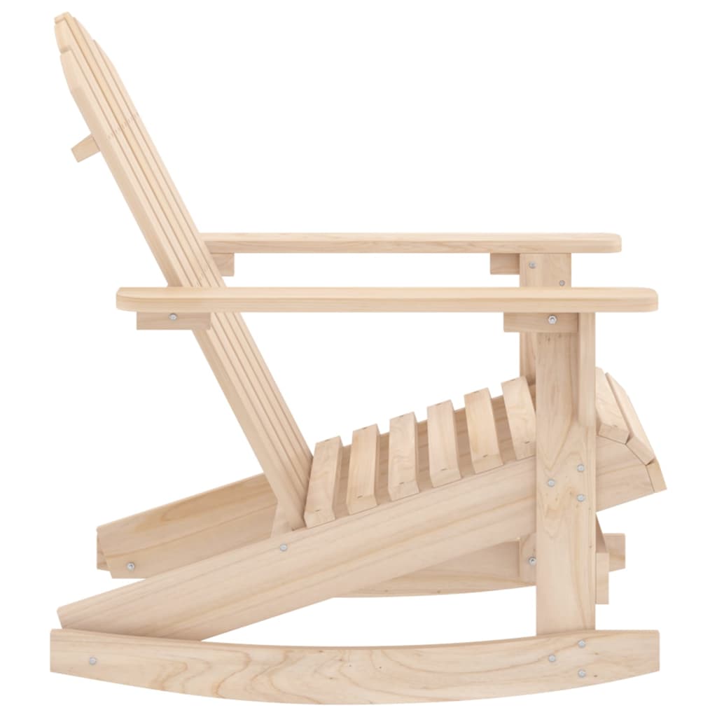 Garden Rocking Chair | Brown | Solid Fir Wood | Medium